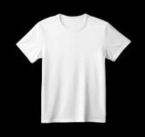 Men`s White Cotton T-shirt